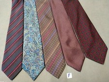 5 Cravatte vintage 100% Seta