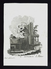 Santino incisione 1800 - santino,