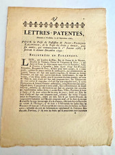 Louis XVI – Lettres patentes