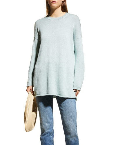 Maglione tunica girocollo