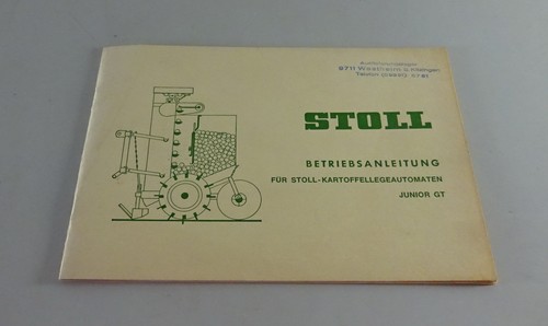 Manuale uso wilhelm stoll - manuale, d’uso