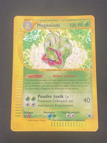 Carte pokemon meganium 165 - carte, 18/165