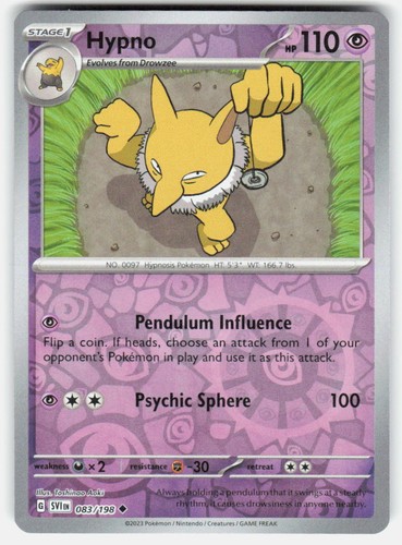 Hypno 083 198 uncommon - uncommon, scarlet