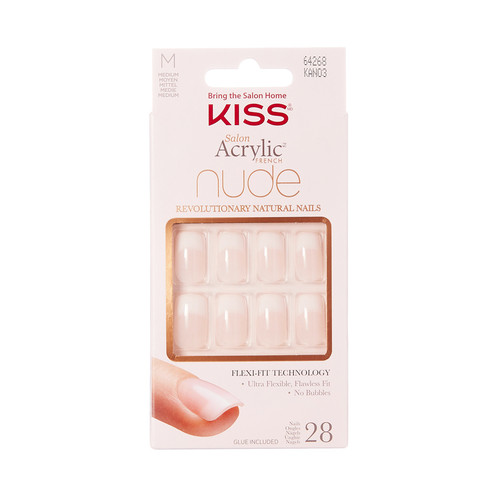 Unghie finte french nude kiss - french,