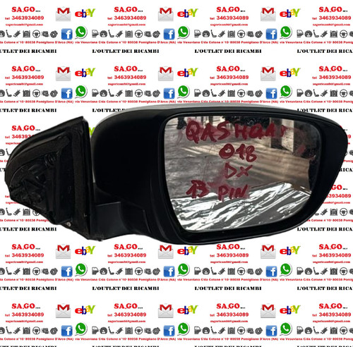 Specchietto elettrico destro - specchietto,