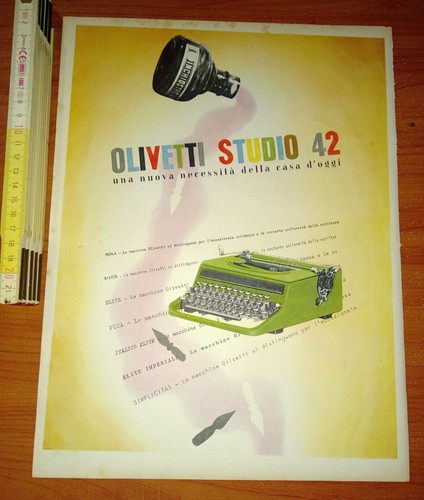 Pubblicità olivetti studio - pubblicità,,