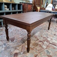 Tavolo Castagno Allungabile Tiro  Artigianale  Country Cucina Pranzo 12/14 Posti