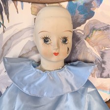Grande bambola pierrot - bambola, blu