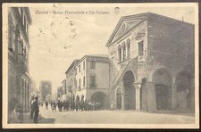 MESTRE VENEZIA ANTICA PROVVEDERIA E VIA PALAZZO CARTOLINA VIAGGIATA 1923 REGNO