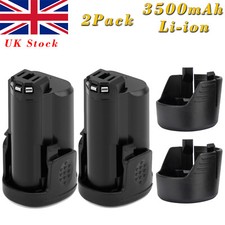 2x Batteria per Bosch 3.5AH 10.8V/12V Li-ion BAT411 GSR GDR GWI GSB GLI 10.8 V-LI