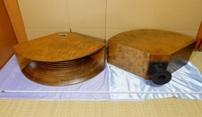 Coppia di corni in legno