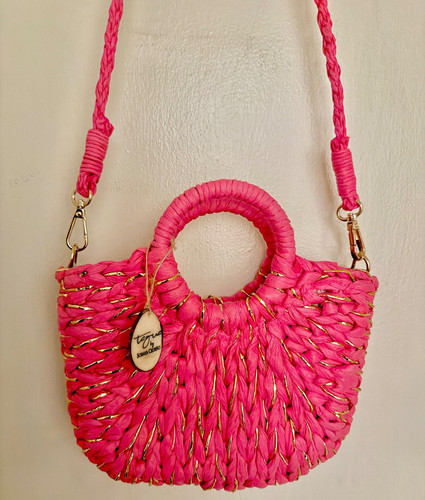 Borsa paglia intrecciata a - in,