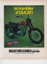 advertising Pubblicità-MOTO DUCATI SCRAMBLER  1973- MOTOITALIANE MOTOSPORT EPOCA