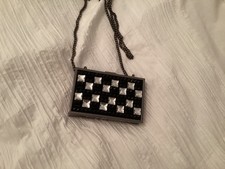 borsa da sera nera lunga con