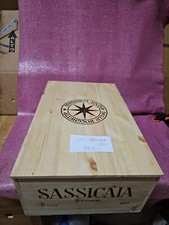 Sassicaia cassa legno - cassa, vuota