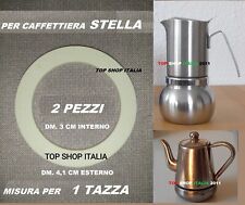  2 PEZZI GUARNIZIONE 1 TAZZA PER CAFFETTIERA STELLA GUARNIZIONI