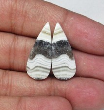 Zebra calcite pera cabochon
