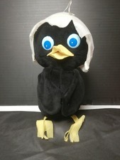 CALIMERO PULCINO NERO PAGOT PELUCHE CM.40 VINTAGE ANNI70" PUPAZZO PUBBLICITARIO 