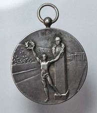 Medaglia premio sportiva campionati Perugia 1910 Nelli Firenze in argento