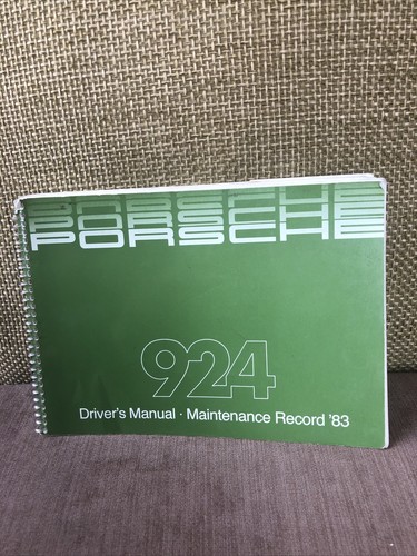 Porsche 924 driver manuale - driver’s,