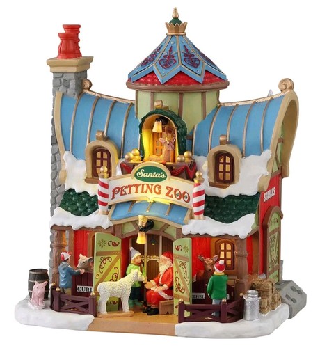 Lemax santa petting zoo - santa's,