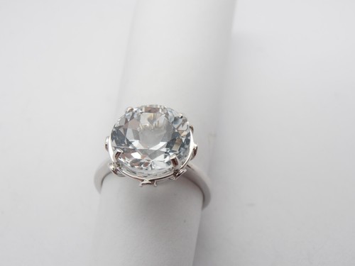 Anello oro bianco kt - bianco, con