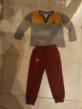 lotto 744b stock abbigliamento tuta roma bimbo bambino 7-8 anni