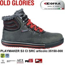Scarpa antinfortunistica Cofra PLAYMAKER S3 CI SRC nubuck Pull-up idrorepellente