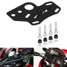Pannello nudo cruscotto ausiliario anteriore nero ALLUMINIO per HONDA CRF250L CRF300L (RALLY)