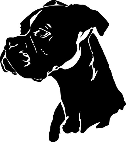 Adesivo cane boxer - cane,