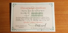 Rolex Cronometro Certificato