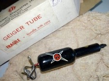 Tubo contatore DH1 Geiger Muller Electronic Associates NOS Glass Ontario Canada x1