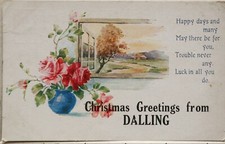 Vecchia Cartolina Auguri Di