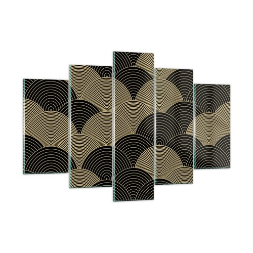Quadro vetro 150x100cm nero - vetro,