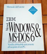 Manuale IBM originale Microsoft Windows e MS-DOS 6