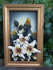 Quadro in pelle con motivi in rilievo misure 40×25 perfette condizioni 