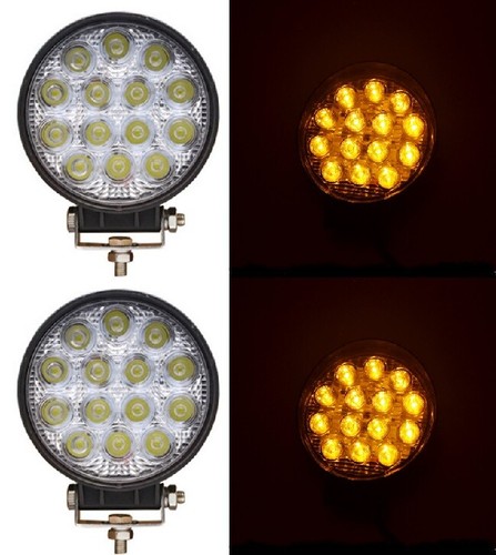 24v fari rotondi led - 4x,
