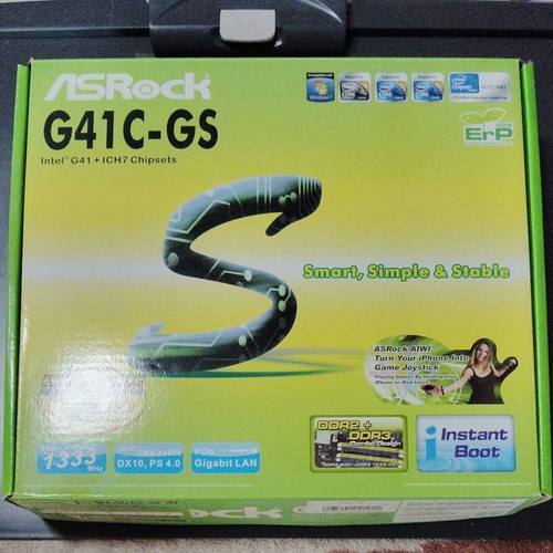 Asrock g41c con cpu - g41c-gs,