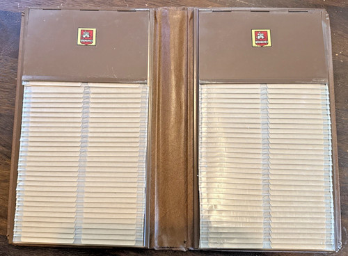Album archivio piatto scheda
