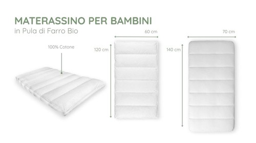 Materasso culla neonato bio - culla,