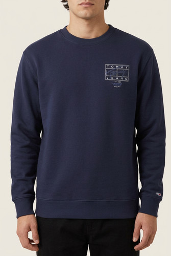 Felpa tommy hilfiger blu - felpa,