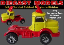 TRATTORE STRADALE MERCEDES-BENZ KURZHAUBER LK323; CAMION PRESSOFUSO VINTAGE CORGI JUNIORS