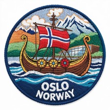 Toppa bandiera Oslo Norvegia