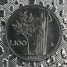1990 ITALY 100 LIRE COIN