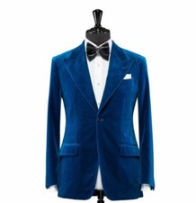 Men Blue Smoking Jacket