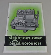 Prospetto/Brochure Mercedes-Benz Om 65 4-Zylinder Motore Diesel 70PS Di 01/