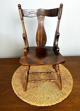 Sedia bambola vintage rustica