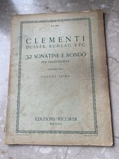 ANTICO SPARTITO PER PIANOFORTE