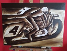 Quadro futurista dipinto - quadro,