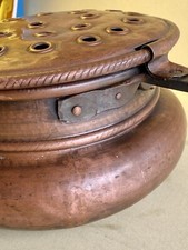 Scaldasonno d epoca in rame lavorato 